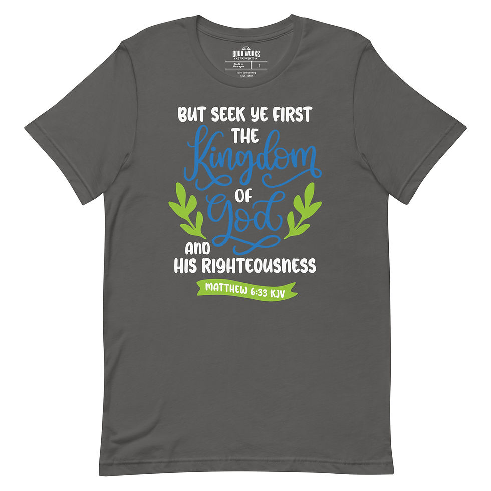 Thumbnail: Ladies Matthew 6:33 T-Shirt