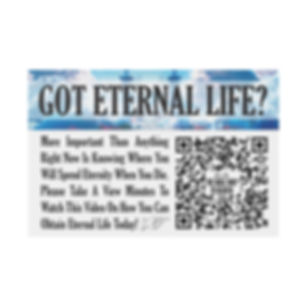 Gospel QR Yard Sign - Gospel QR Code, Gospel Presentation, KJV Bible Design