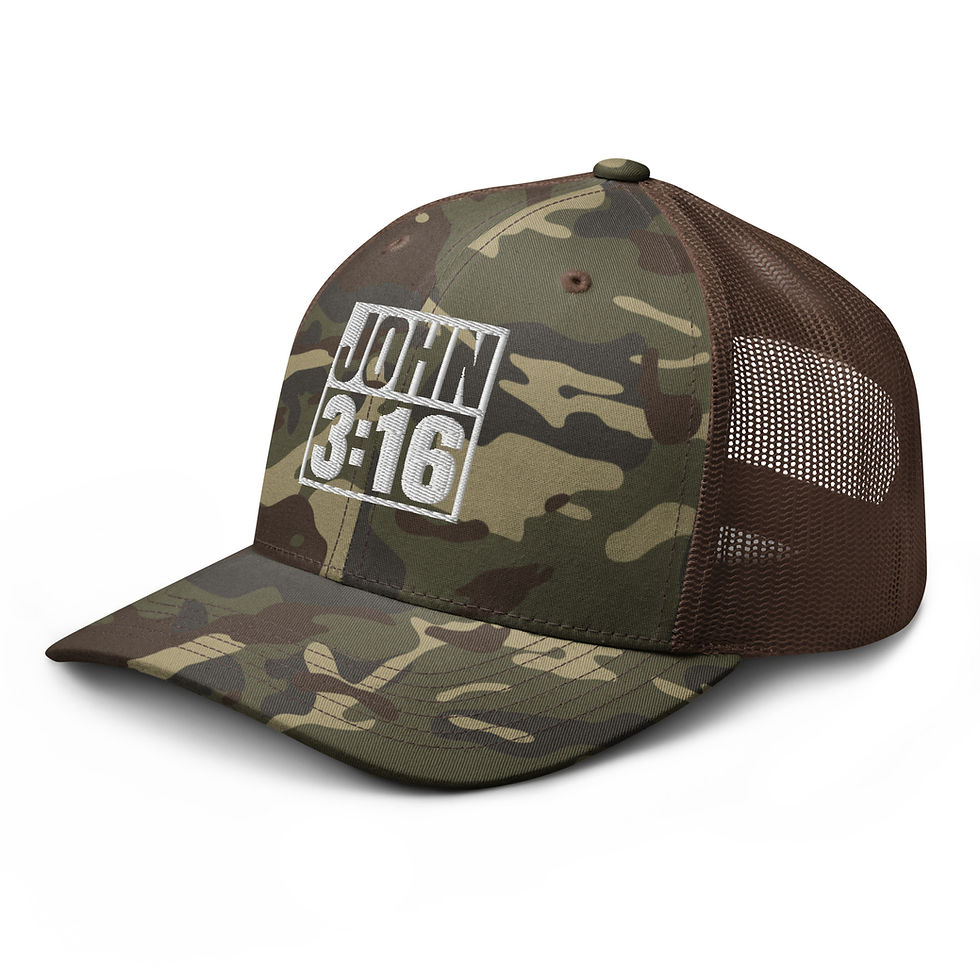 Thumbnail: John 3:16 Camouflage Trucker Hat