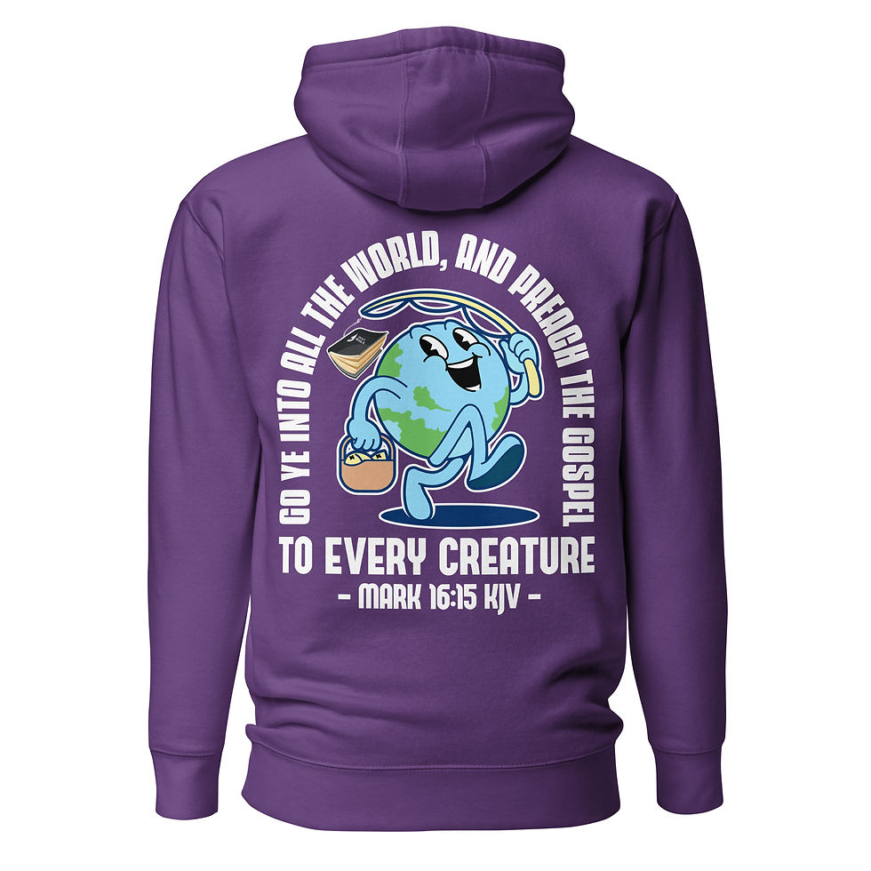 Thumbnail: Globe Fisherman Mark 16:15 Hoodie