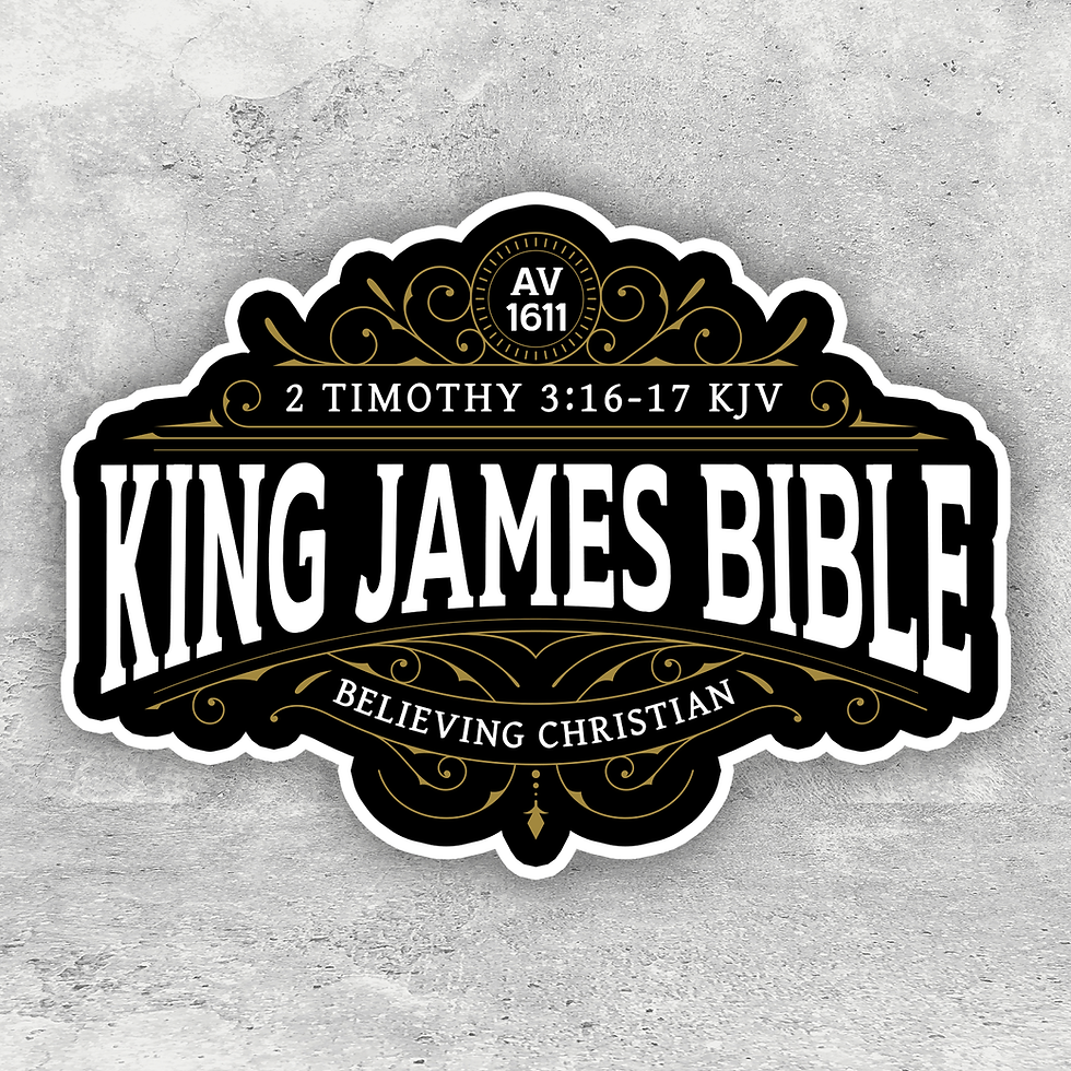 KJV Vintage Vinyl Sticker
