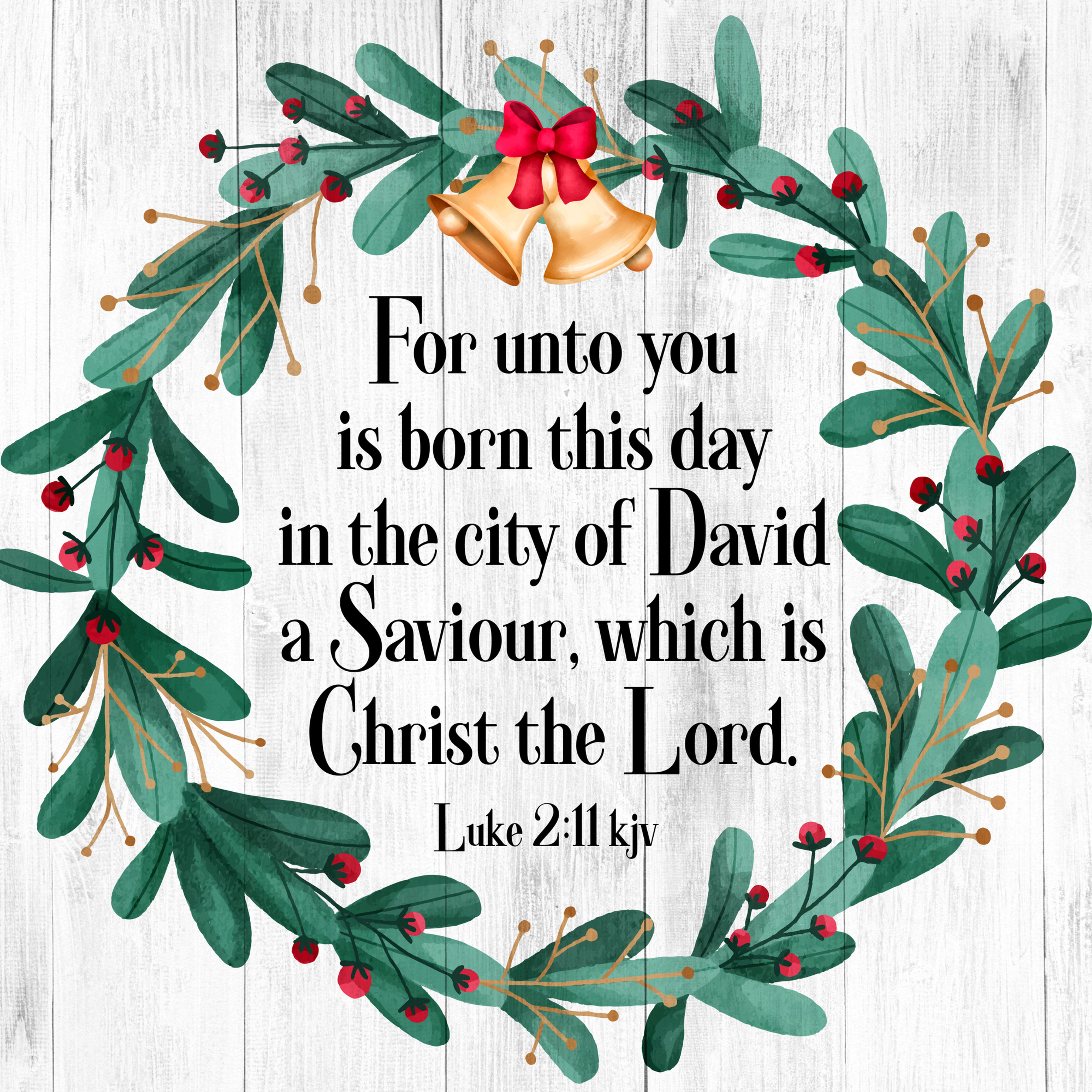 Luke 2:11 Canvas Print