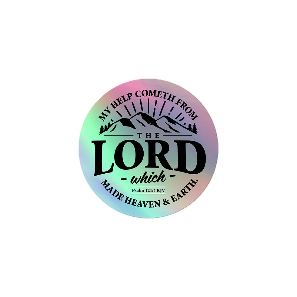 Thumbnail: Psalm 121 Holographic Sticker
