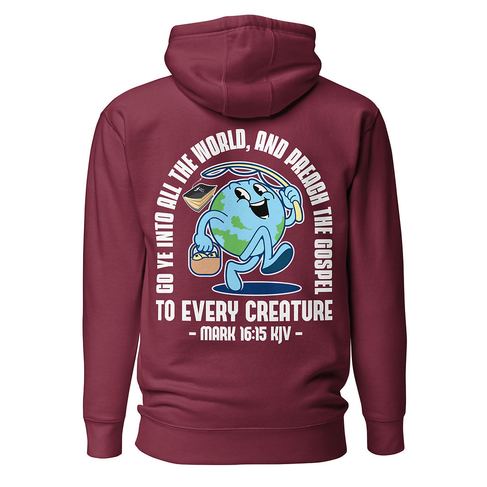Thumbnail: Globe Fisherman Mark 16:15 Hoodie