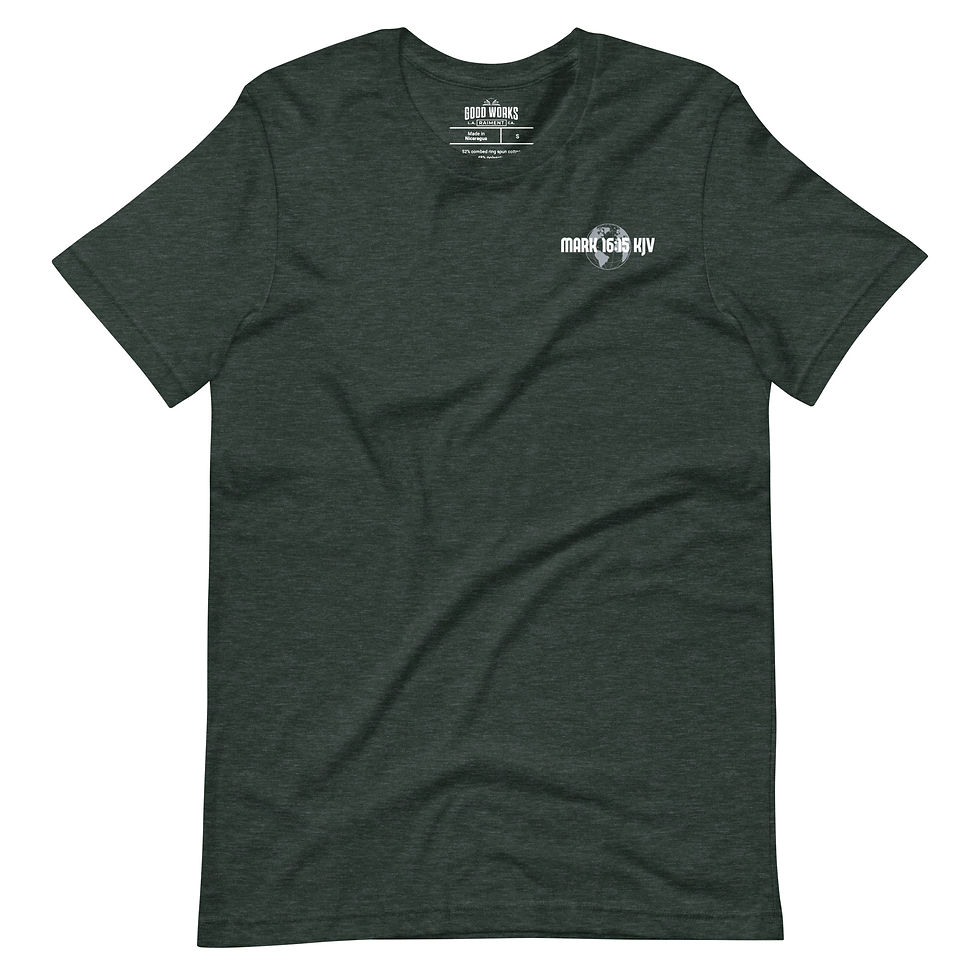 Thumbnail: Globe Fisherman Mark 16:15 T-Shirt