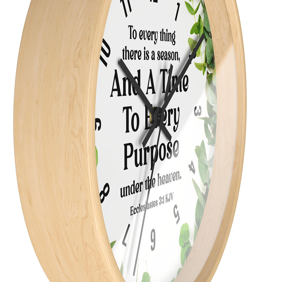 Thumbnail: A Time For Every Purpose Wall Clock