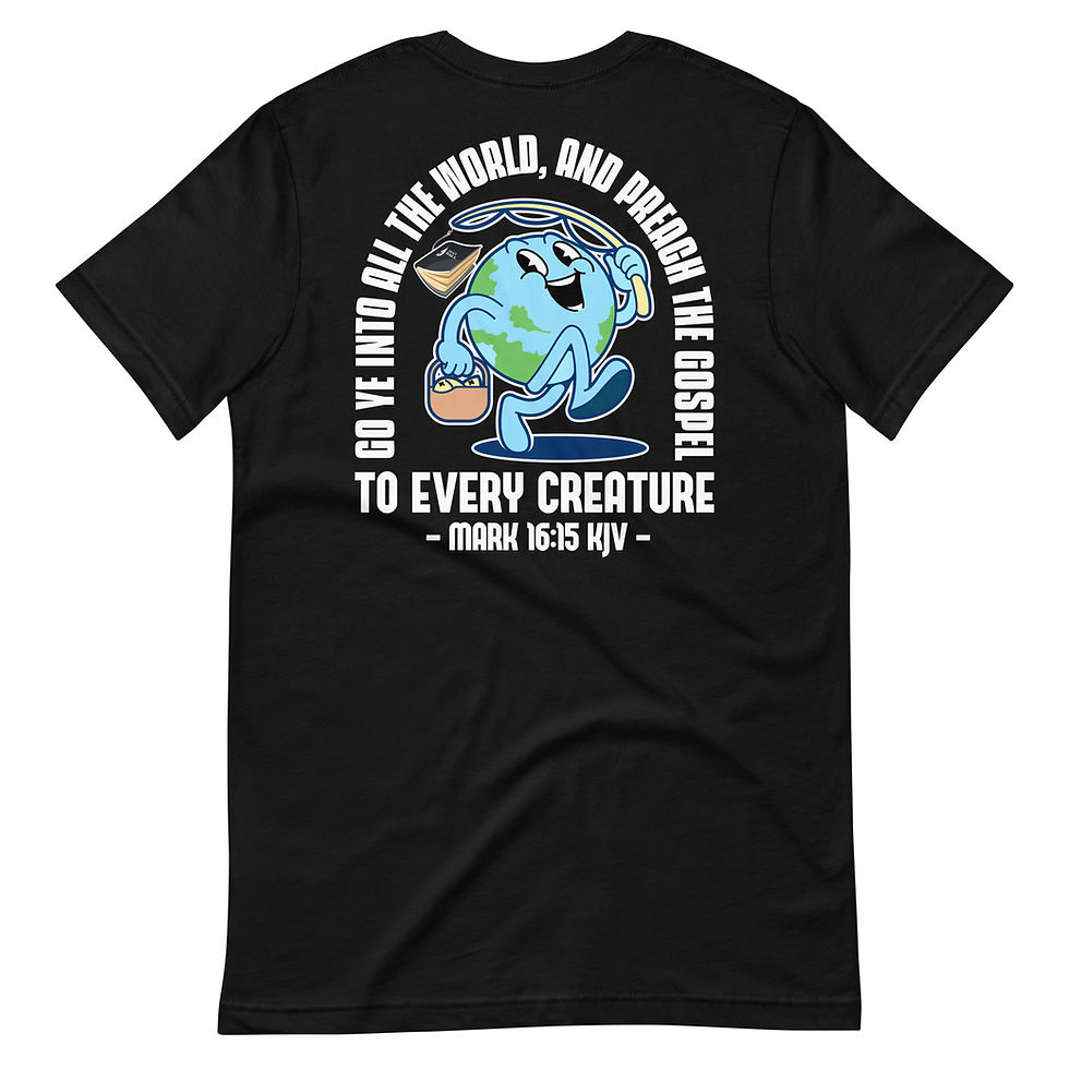 Thumbnail: Globe Fisherman Mark 16:15 T-Shirt