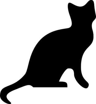 Silhouette transparent cutouts