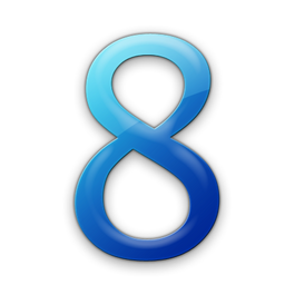 Number eight, free PNGs