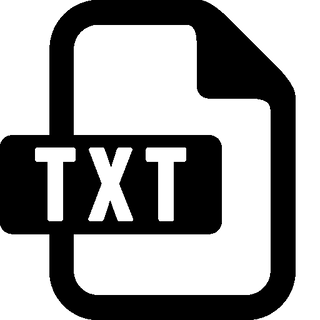 TXT file free icon PNG