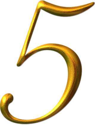 Number five, free PNGs
