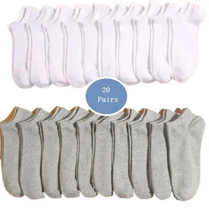 Thumbnail: Low Cut Ankle Socks for Men and Women Cotton Polyester Blend