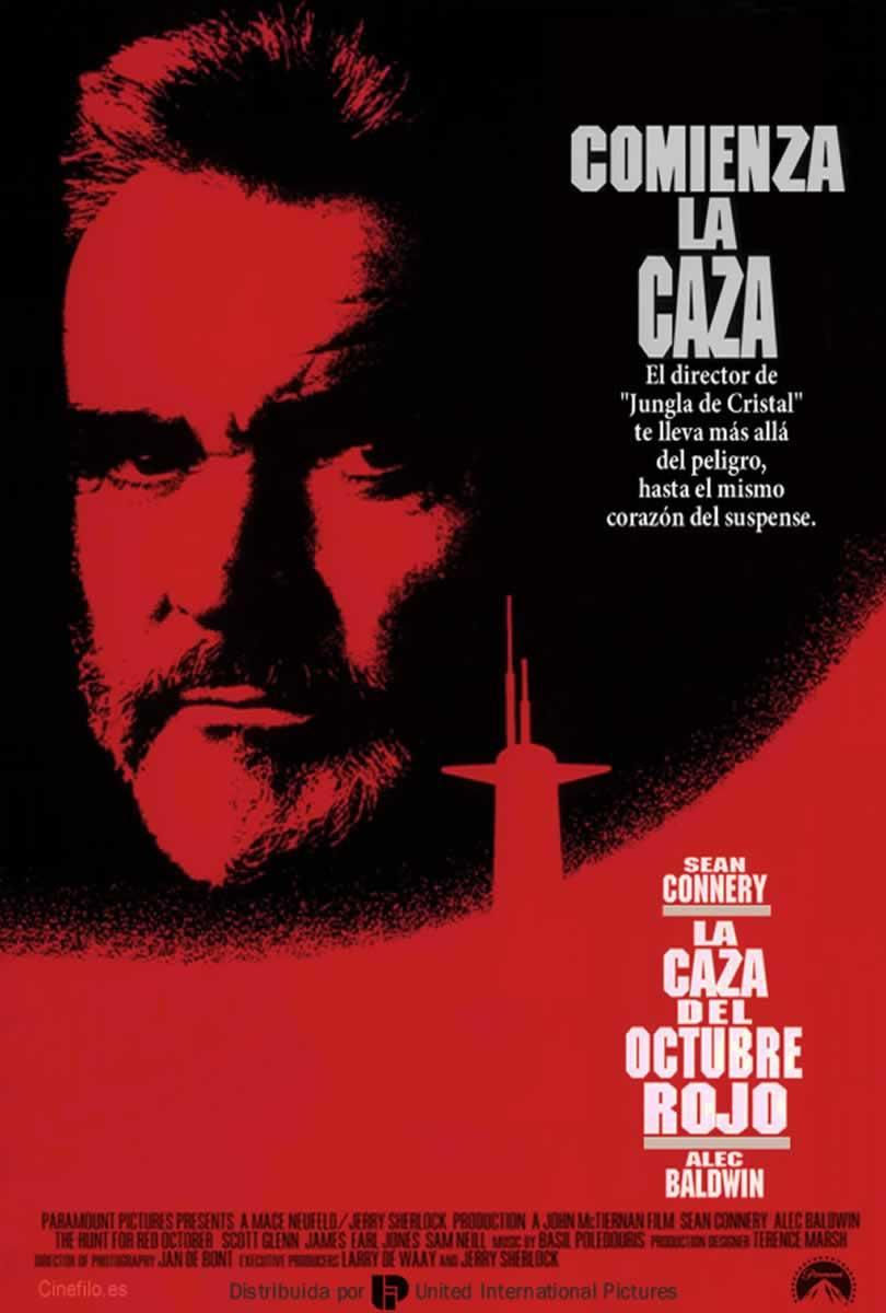 Afiche de la película La caza del Octubre Rojo (The Hunt for Red October)