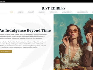 Just Edibles - webdesign