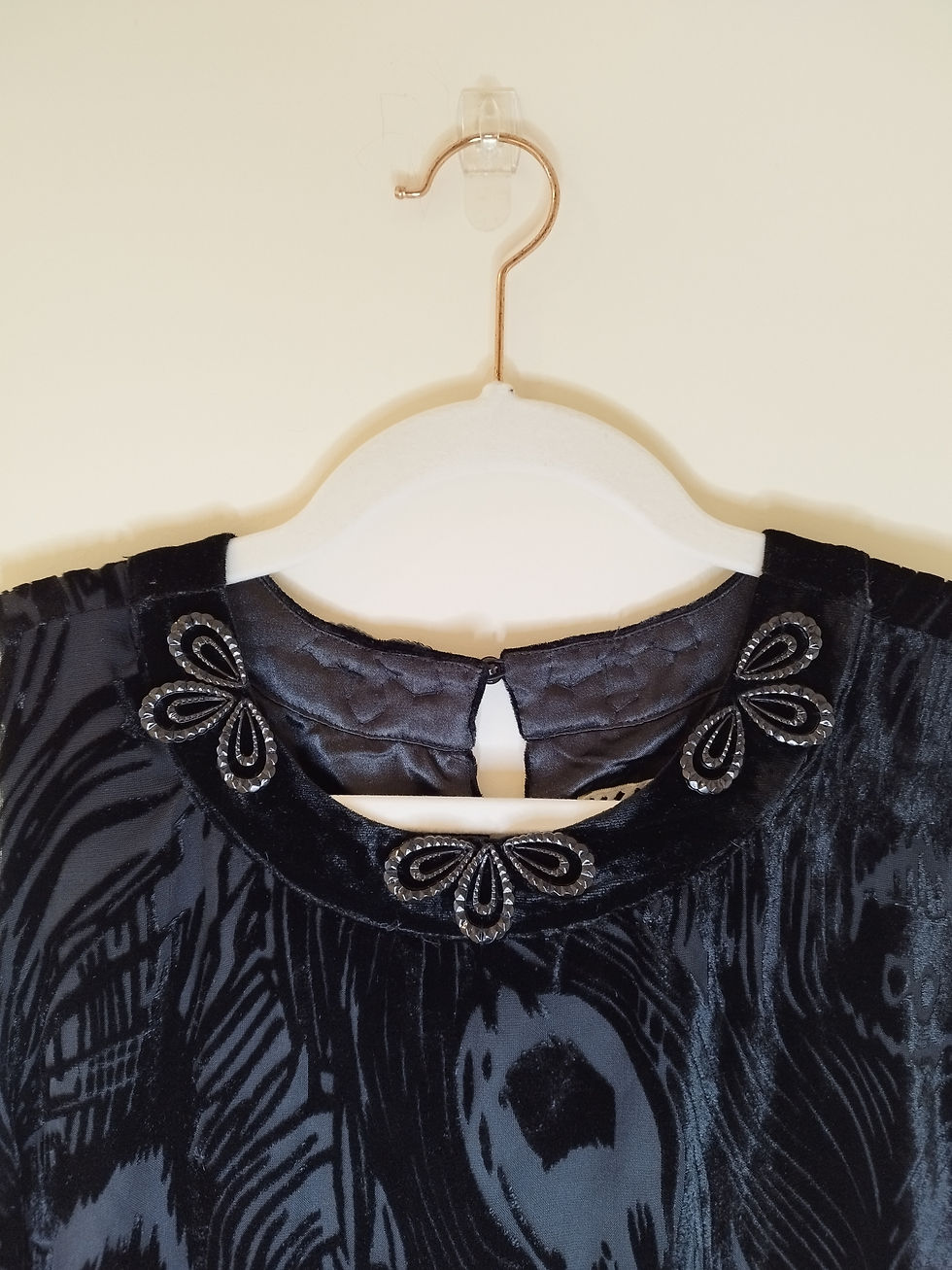 Thumbnail: Black Velvet Party Dress