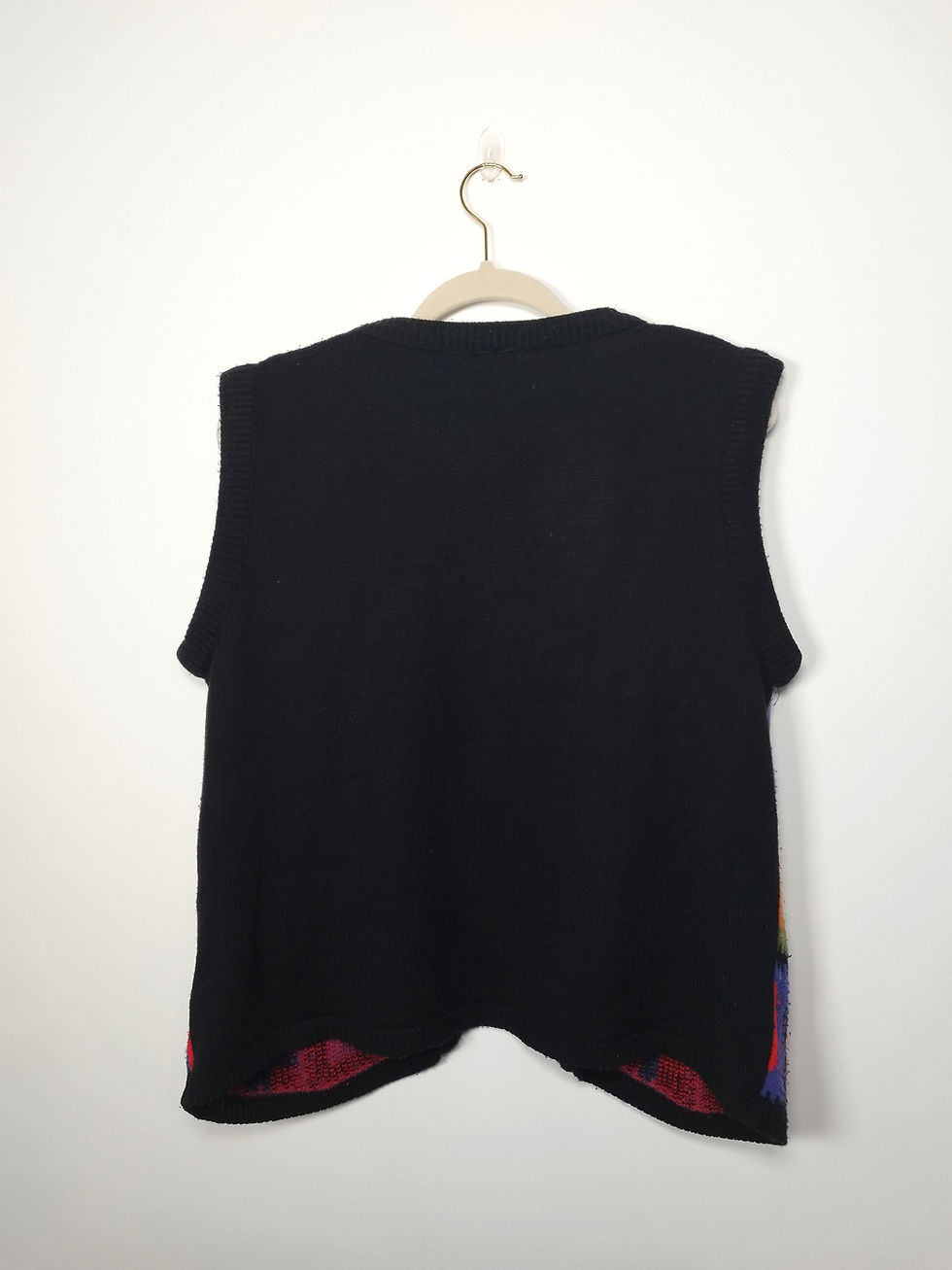 Thumbnail: Vintage Patchwork Sweater Vest - Size 12-16