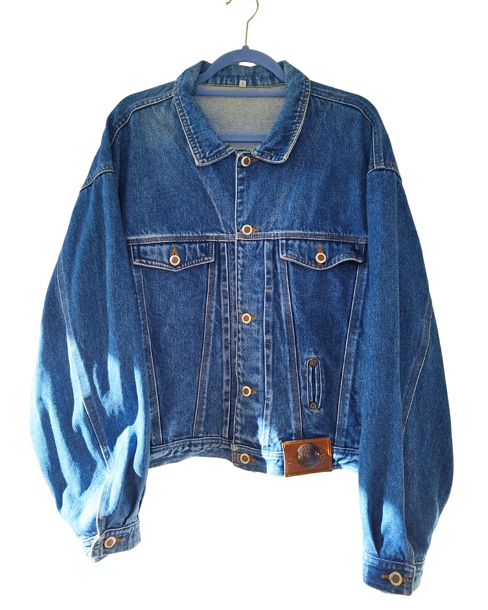 Thumbnail: Vintage Dark Blue Denim Jacket - Jeans & Jackets by Mister's