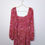 Thumbnail: Pink & Brown Patterned Dress - Size 12