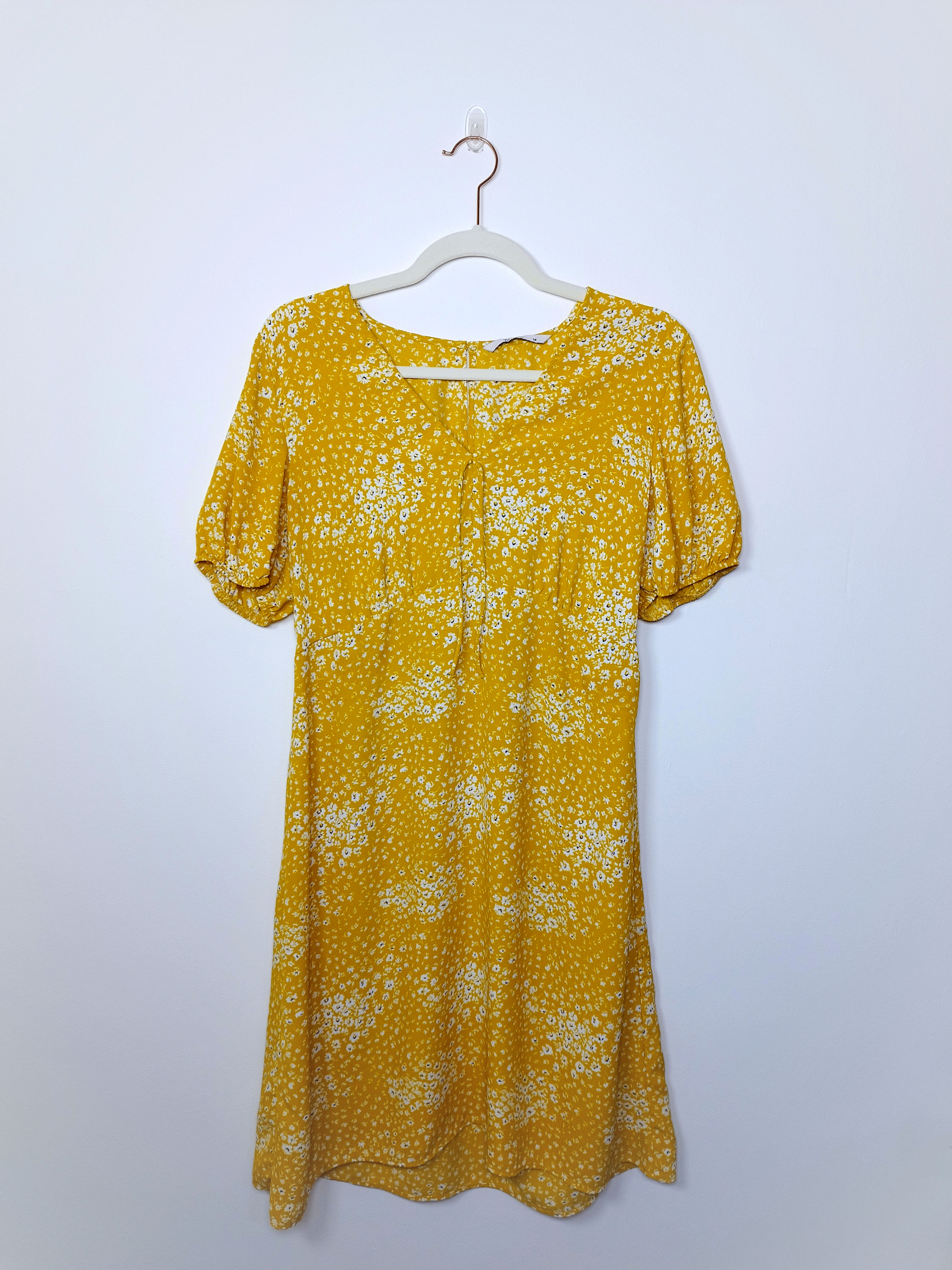 Yellow Flowery TU Dress - Size 12/14