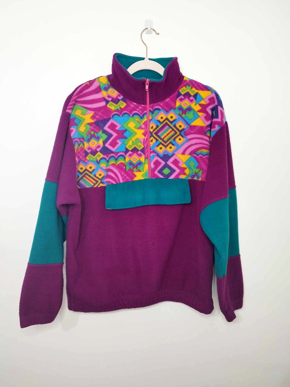 Thumbnail: Half Zip High Neck Fleece
