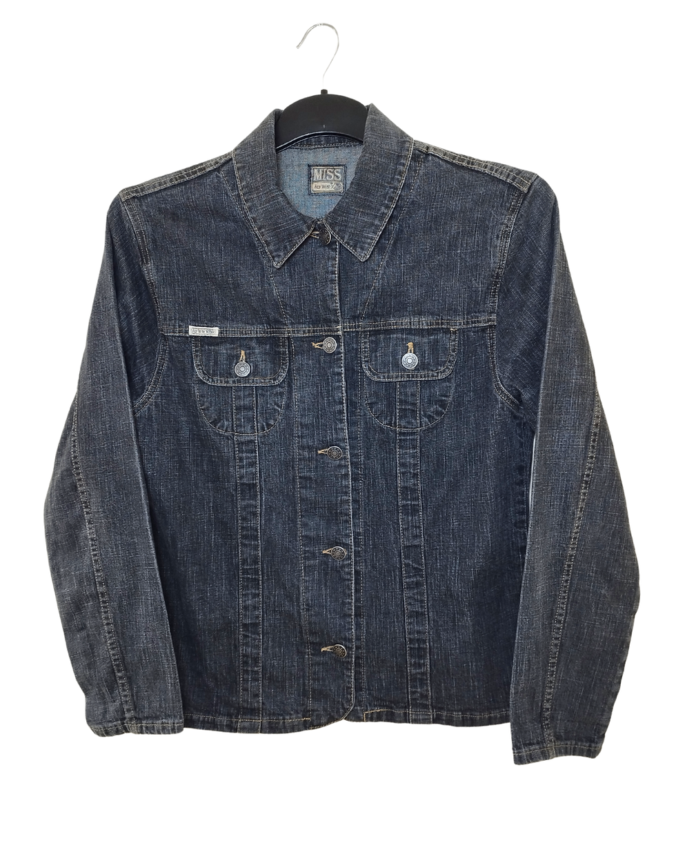 Thumbnail: Vintage Black Denim Jacket by Miss Id'est