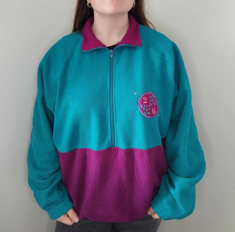 Thumbnail: Half Zip High Neck Fleece