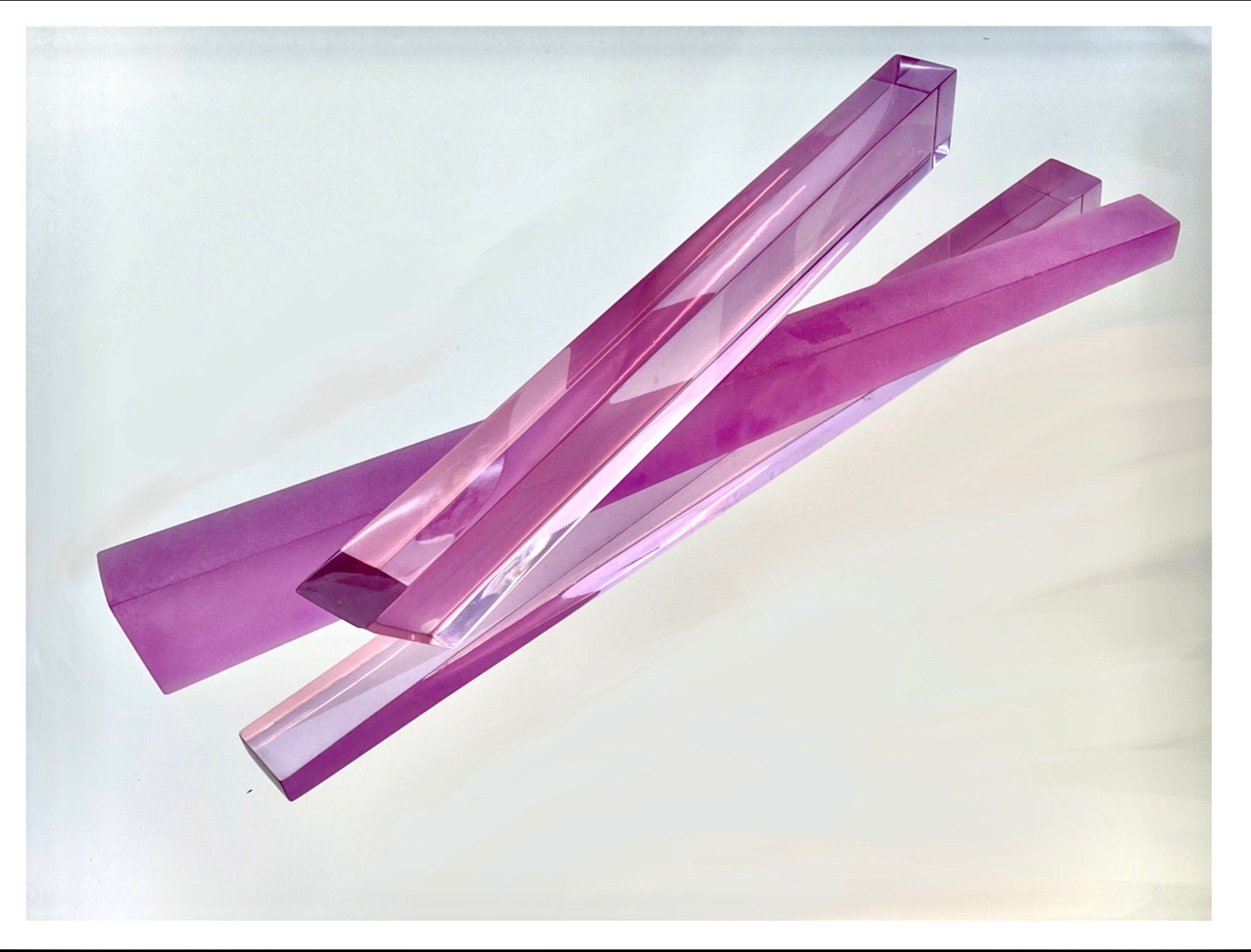 Purple Acrylic Sculpture