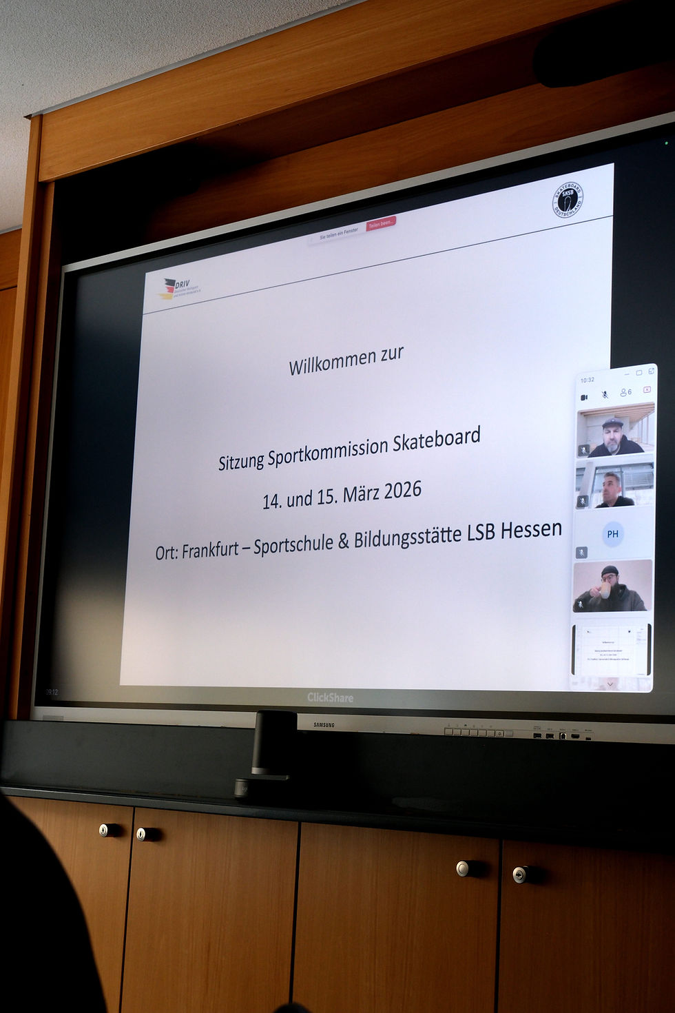 Jahressitzung der Sportkommission Skateboard in Frankfurt