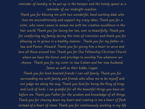 Thanksgiving Love Letter