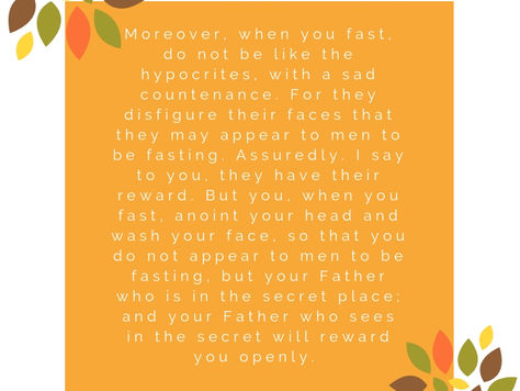 Fasting & Prayer