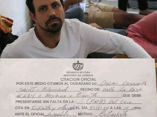 OSCAR CASANELLA CITADO POR LA SEGURIDAD DEL ESTADO. CONTINÚA EL ASEDIO A LOS 15 ACTIVISTAS DE SAN IS