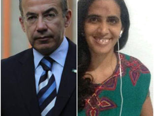 EX PRESIDENTE DE MÉXICO FELIPE CALDERÓN COMPARTE EN TWITTER VIDEO DEL ACTO DE REPUDIO A LA CURADORA