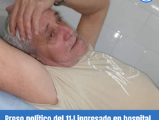 Preso político del 11J ingresado en hospital camagüeyano