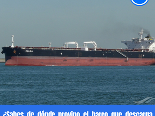 ¿Sabes de dónde provino el barco que descarga diesel en la Bahía de Matanzas?