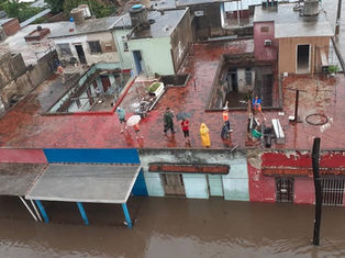 Zonas afectadas por inundaciones en Camagüey