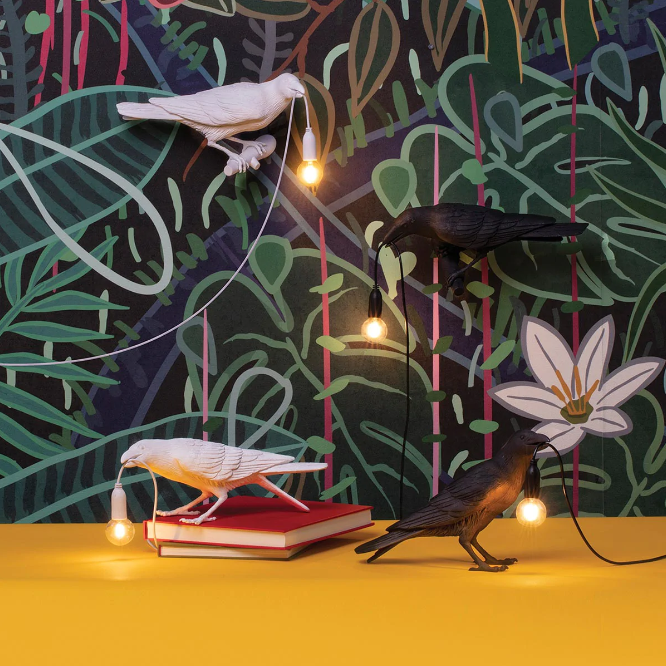縮圖：Bird Lamp 烏鴉桌燈