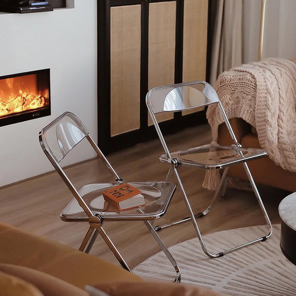 縮圖：Plia Chair 透明摺叠椅