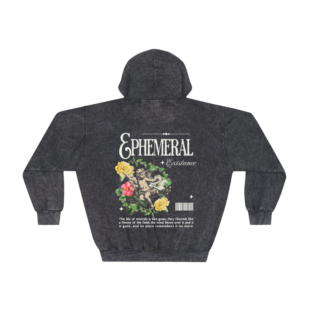 "Ephemeral" Mineral Wash Vintage Hoodie