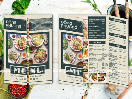 Dịch vụ thiết kế và in menu trọn gói Gia Huy