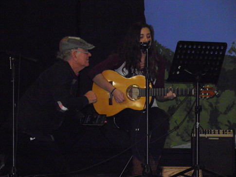 Danielle Gomes Sings a song with the help of Bruce VanderKleyn