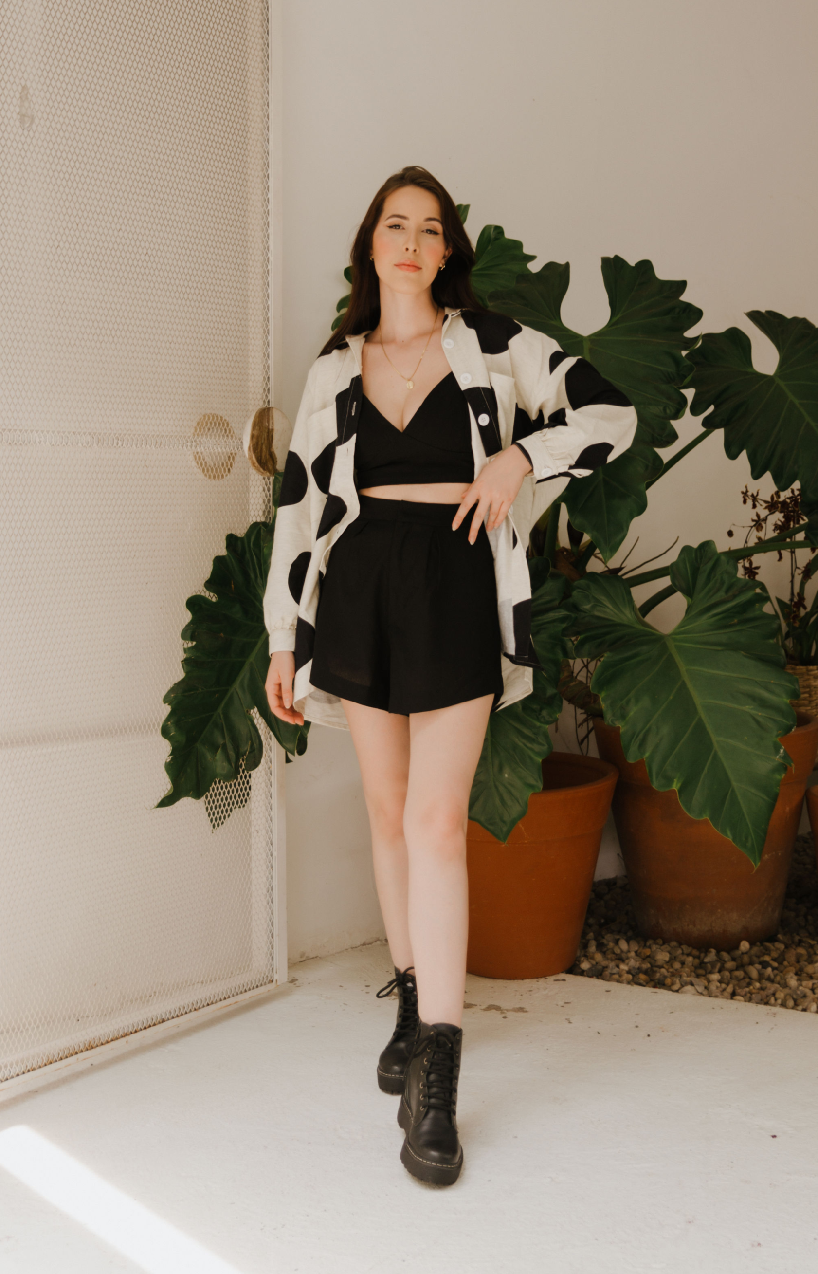 SHORT ALF LINHO PRETO