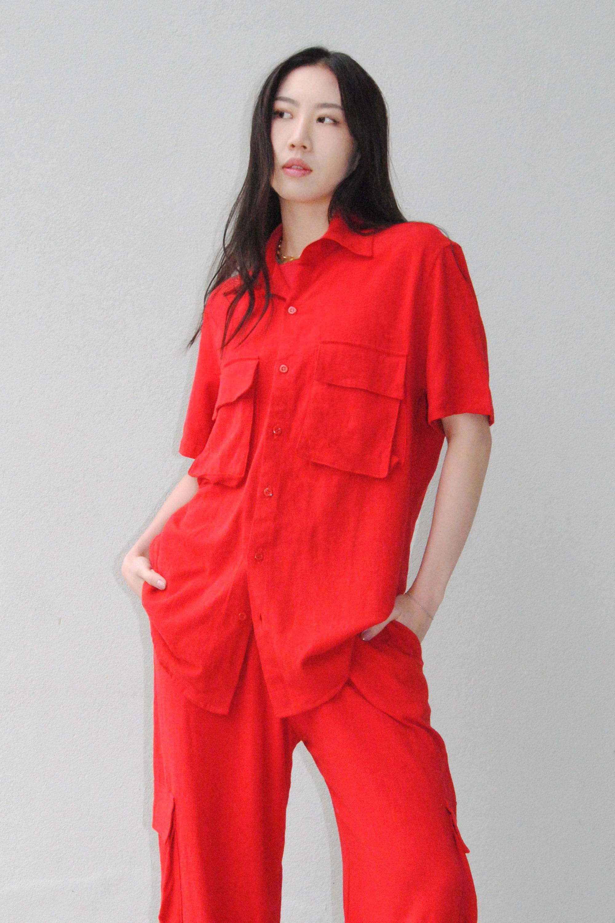 CAMISA SAGE CARGO VERMELHA