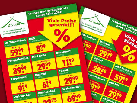 Massive Preissenkung für viele Produkte