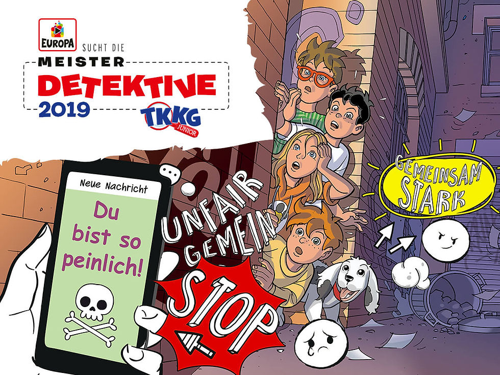 Studio Werner Webdesign Grafikdesign TKKG Meisterdetektive Schulaktion Unterrichtsmaterial Konzeption Gestaltung