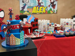 mesa dulce spiderman