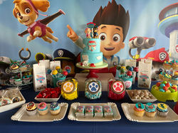 mesa dulce Patrulla canina cumpleaños niña