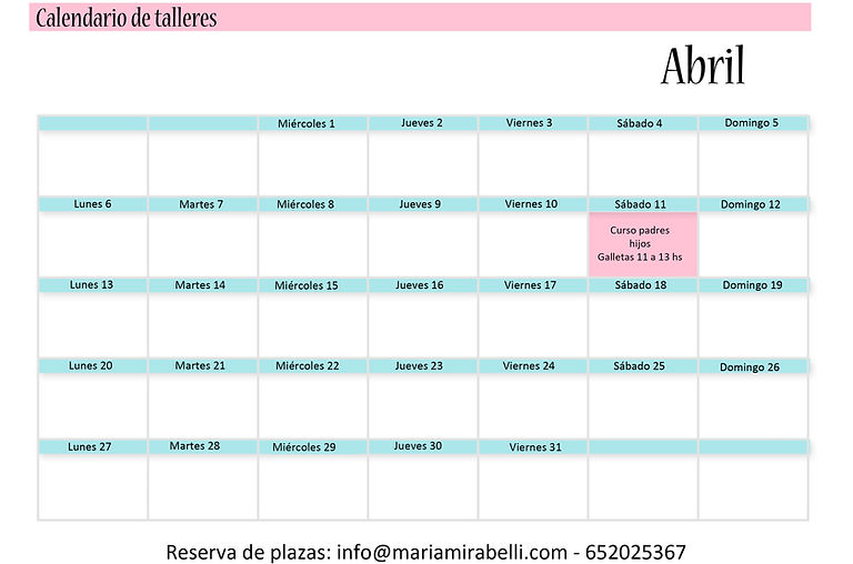cursos galletas Madrid