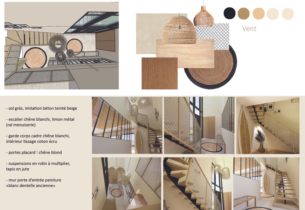 décoration intérieur de l'entrée d'une villa à Murles