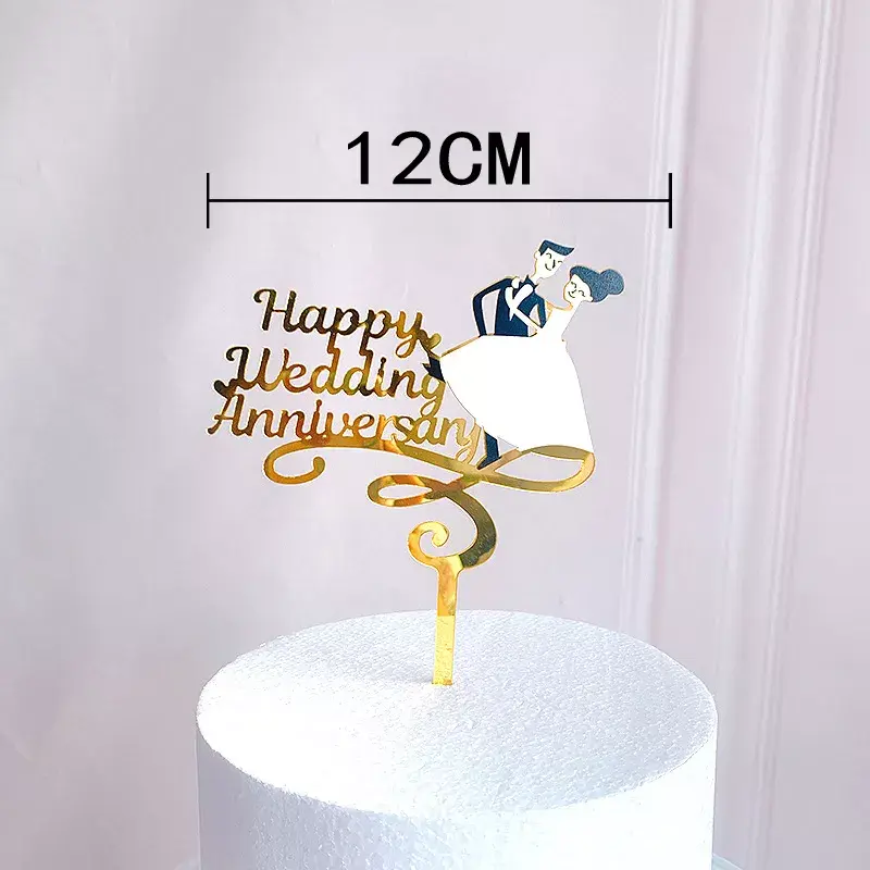 Thumbnail: Rose Gold Birthday Party Cake Topper Shower Dessert Accessories Tools