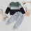 Thumbnail: Newborn Baby Boy 2 Piece Outfits Contrast Long Elastic Pants Baby Items
